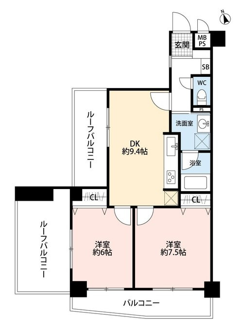 オリエントハイツ和白IIの間取り