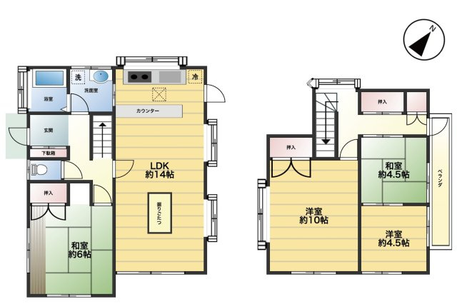 【間取り】 | 川越市広谷新町　中古戸建