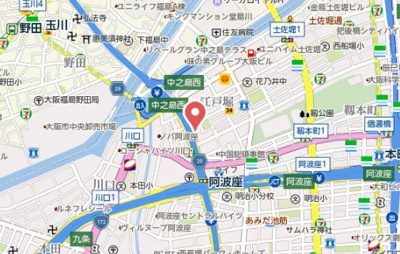 【地図】 | ワールドアイ京町堀