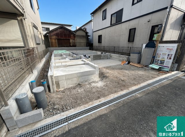 堺市堺区新在家町西　第1期　新築一戸建ての外観|現在の進捗状況です！順調に作業進行中、完成が待ち遠しいです！詳細の間取り等、お気軽にお問い合わせください！