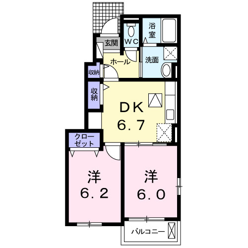 ハピネス・Ⅱの間取り