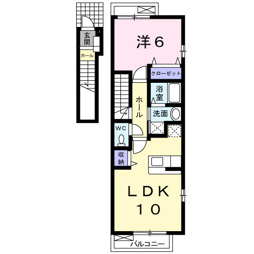 ガーデンコート　Ａの間取り