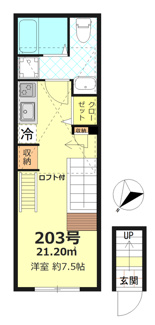【間取り】 | ベルエクラ阿佐ヶ谷