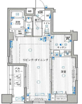 パークウェル浅草弐番館の間取り|間取りです。