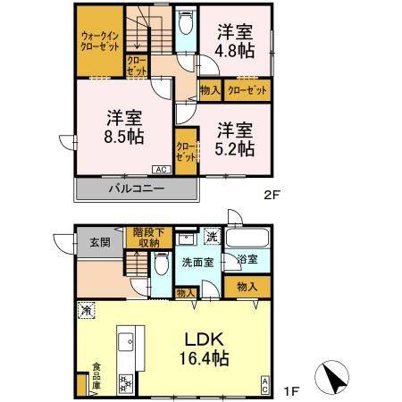 【間取り】 | メゾン妻田A