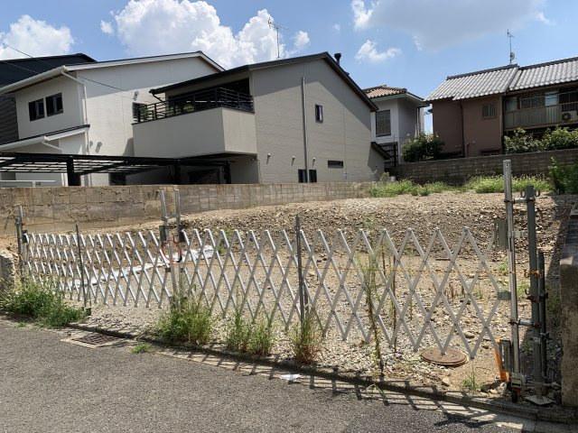 京都市北区紫竹上ノ岸町　建築条件無し売土地の外観