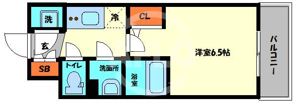 エスリード弁天町クレールの間取り|エスリード弁天町クレール　間取り