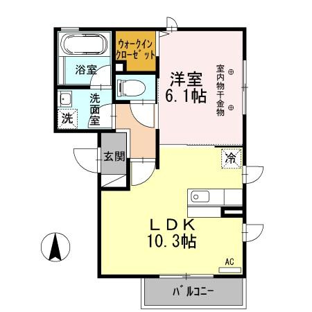 ペーシェ・スシーナの間取り