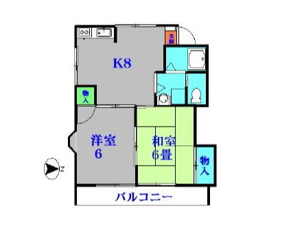 府中市本宿町３丁目のアパートの間取り