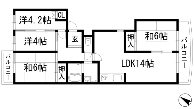 【間取り】 | メゾン宝塚1号棟