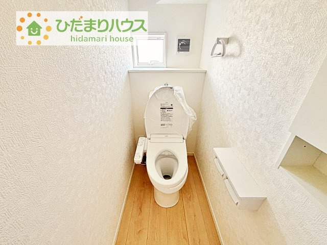 【トイレ】 | 常総市本石下第12　新築戸建　2号棟 | トイレは1F、2F共に完備！取り合いになることがありませんね(^^)/