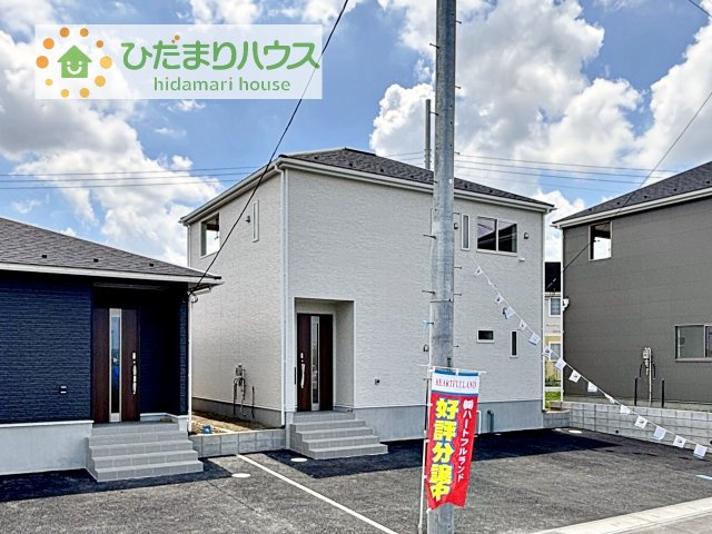 【外観】 | 常総市本石下第12　新築戸建　2号棟 | 今から見たいも大歓迎！！お気軽にお問い合わせください！