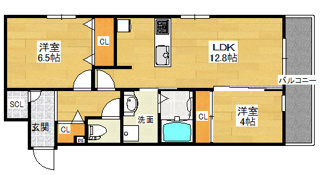 【間取り】 | スリースターコート北山竹殿町