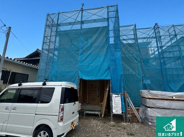 岸和田市今木町　第1期　新築一戸建ての外観|現在の進捗状況です！順調に作業進行中、完成が待ち遠しいです！詳細の間取り等、お気軽にお問い合わせください！
