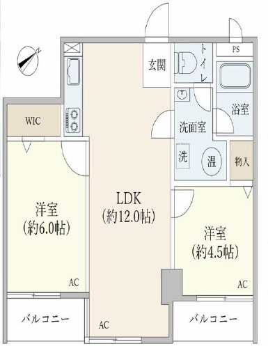 エルアルカサル鶯谷の間取り