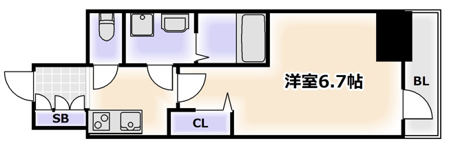 【間取り】 | ファーストフィオーレ難波南アルマ