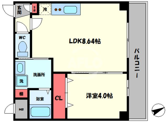 TERRA HANSHIN AMAGASAKIの間取り|TERRA HANSHIN AMAGASAKI　間取り
