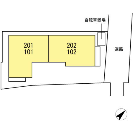 ルネス押上の区画図