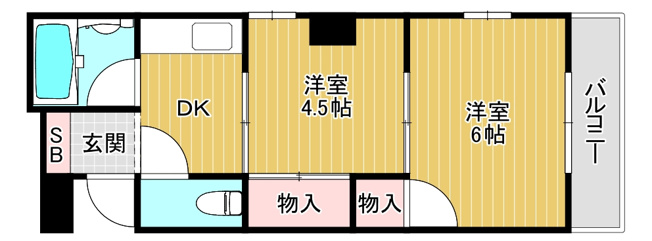 【間取り】 | 東洋プラザ野江Ⅱ