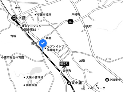 【地図】 | 小諸市南町貸家