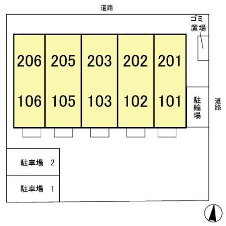 グランモア八柱の区画図