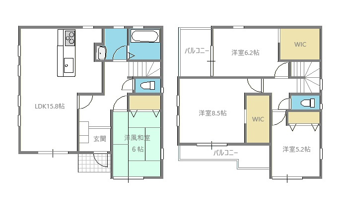 【間取り】の画像