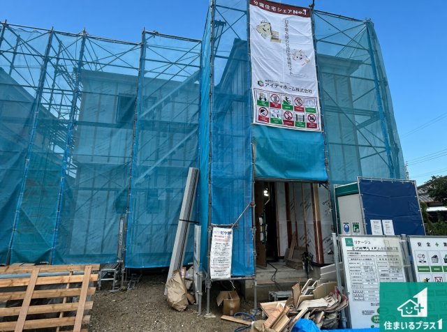 岸和田市今木町　第1期　新築一戸建ての外観|周辺は落ち着いた街並みの住宅地！子育てがしやすい住環境です！まだ未完成ですが、現地でしかわからない事もございます。是非一度ご覧ください。