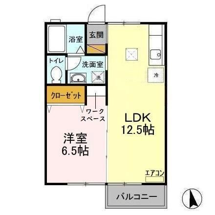 グリーンヒルズ中峠台　Ｃの間取り