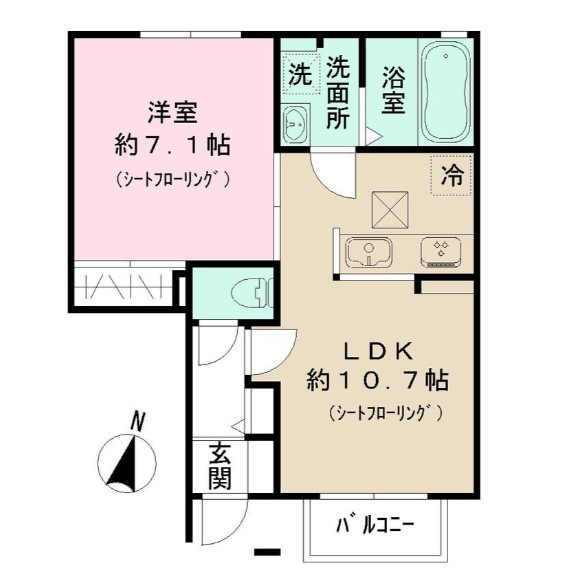 クレールKIIの間取り