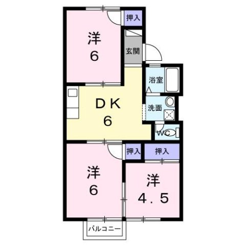 コーポラス宮の前の間取り