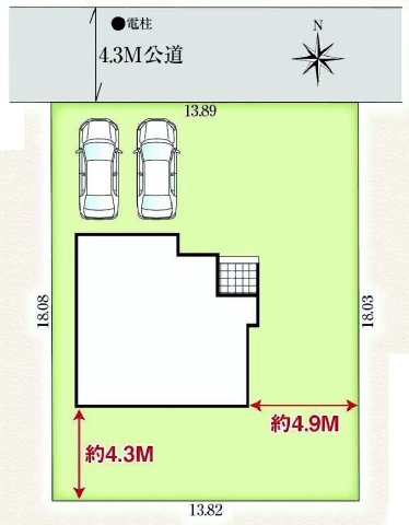 グラファーレ 前橋市下新田町2期の区画図|駐車場並列３台以上ご用意しています！
来客時も重宝します。並列駐車で出し入れもしやすいですよ♪