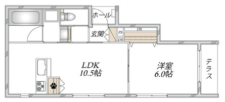 （仮称）白山４丁目メゾン北棟の間取り