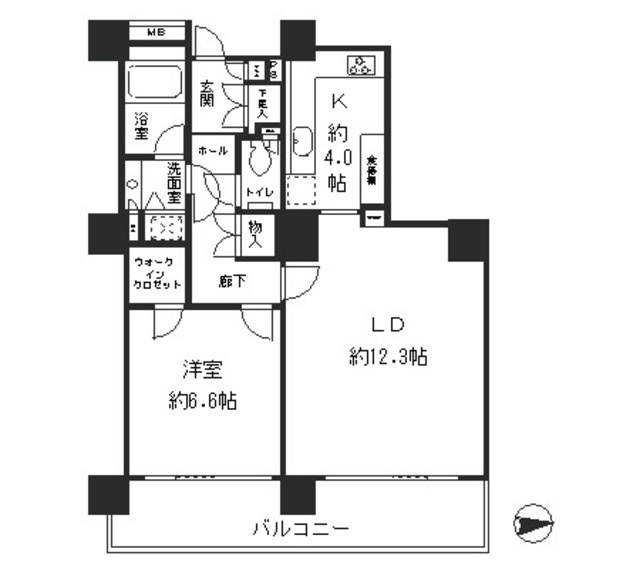 リバーポイントタワーの間取り
