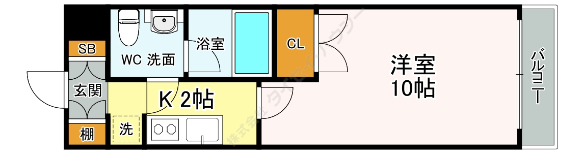 サウンド竹ノ塚ビルの間取り