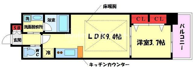 アーバネックス北久宝寺の間取り