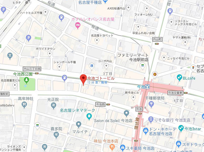 今池ゴトービルの地図