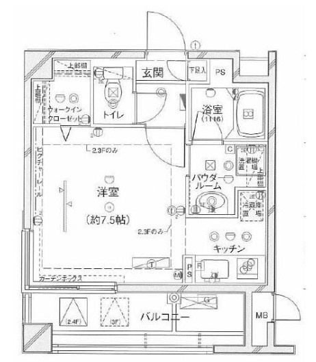 ステージファースト上落合の間取り|間取りです。