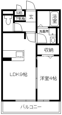 セジュール石町の間取り