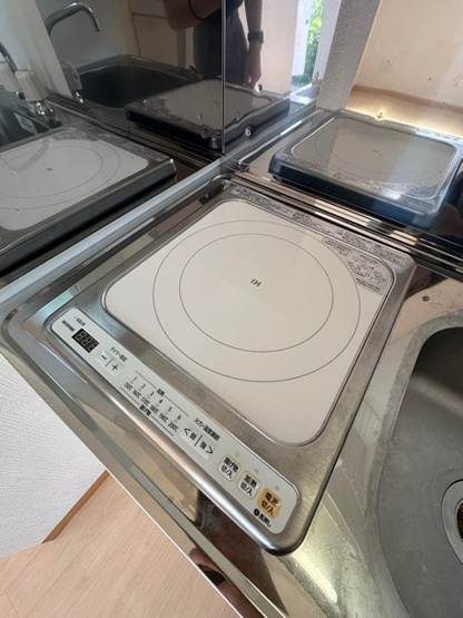 【キッチン】 | グレーシア | キッチンは1口IHクッキングヒーター♪IHは火を使わないので安心なうえ、お掃除もラクラク♪