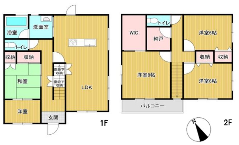 羽生市下川崎　中古戸建の間取り|図面と現況が異なる場合、現況を優先とします。