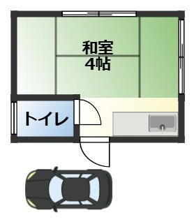 五十嵐アパート前貸事務所・倉庫の間取り