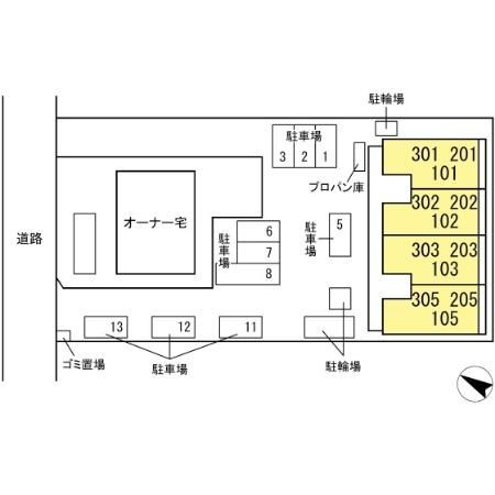 コスモヒルズの区画図