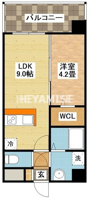 modern palazzo文教通りGrowの間取り