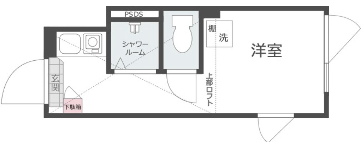 ノースヒル新宿イーストの間取り|間取りです。