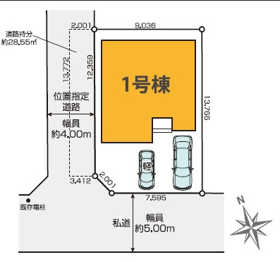 船橋市飯山満町3丁目9期の区画図