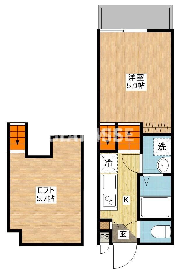 デ・クメール西小路の間取り|
