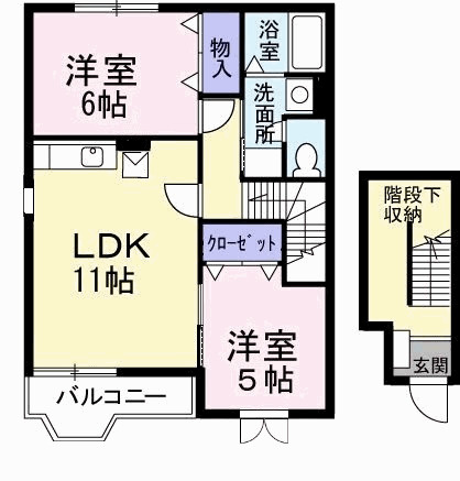 ハイツロジュマンAの間取り
