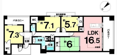 【間取り】 | ☆フォルクローレ瀬田