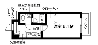 【間取り】 | ベルシェ朝日