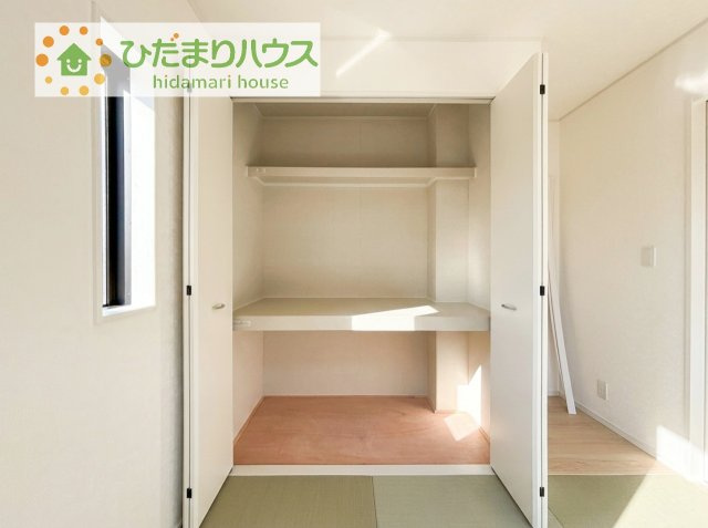 【収納】 | 土浦市生田町第4　新築戸建　4号棟 | 和室にも大容量のクローゼット完備！
お布団やお子様のおもちゃなどがスッキリ収納できますね(^^♪
